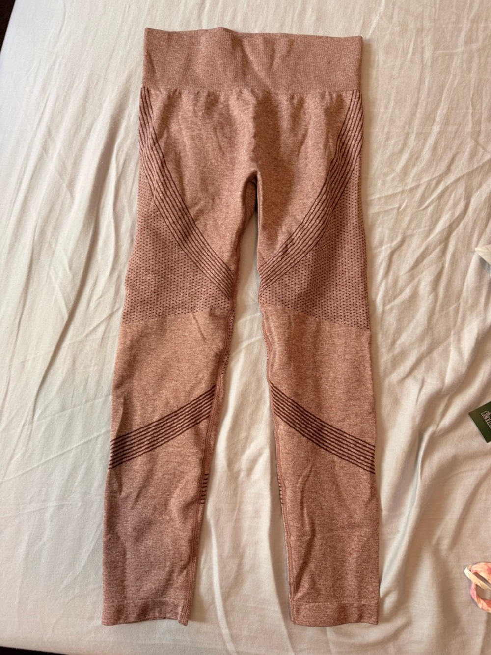 Girls' Seamless High-Waist Leggings in Dusty Rose